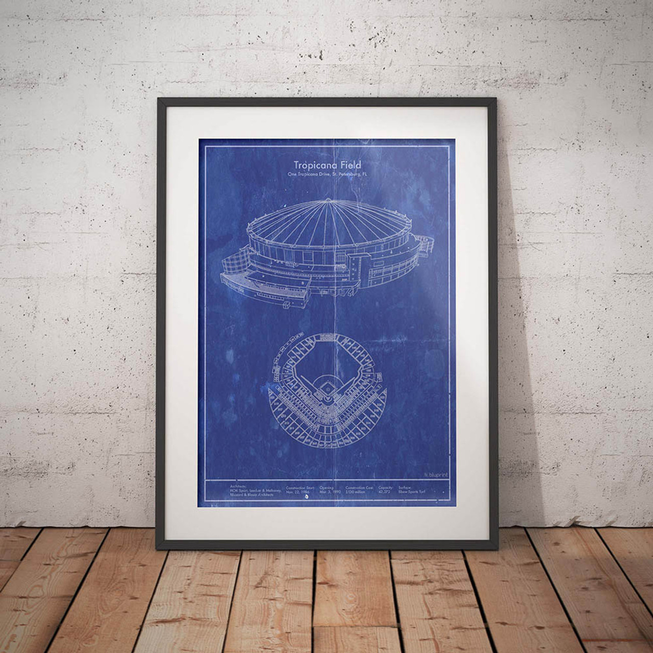 Tropicana Field - Tampa Bay Rays Architecture Poster