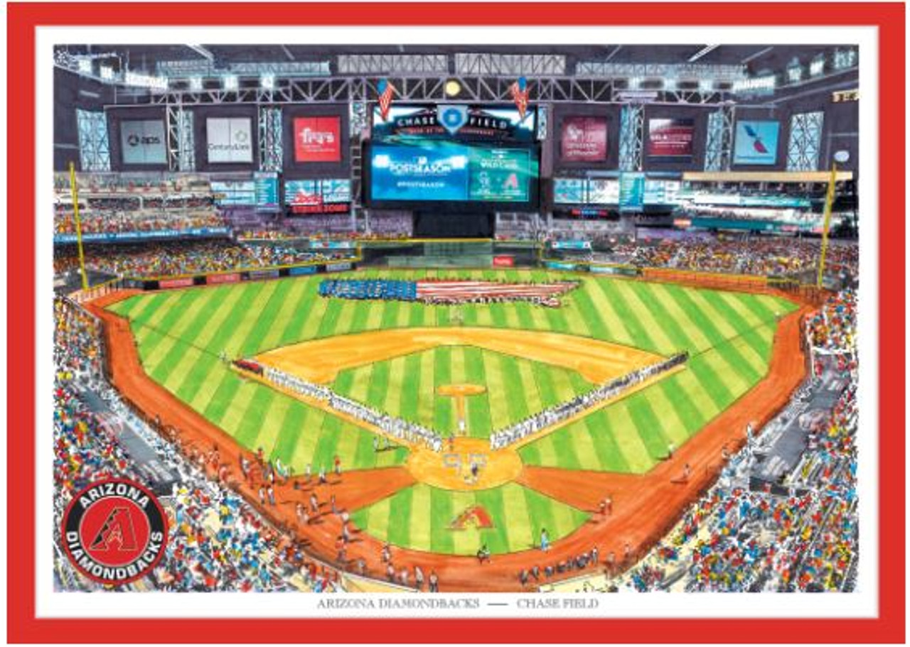 8 x 32 MLB Arizona Diamondbacks 3D Stadium Banner