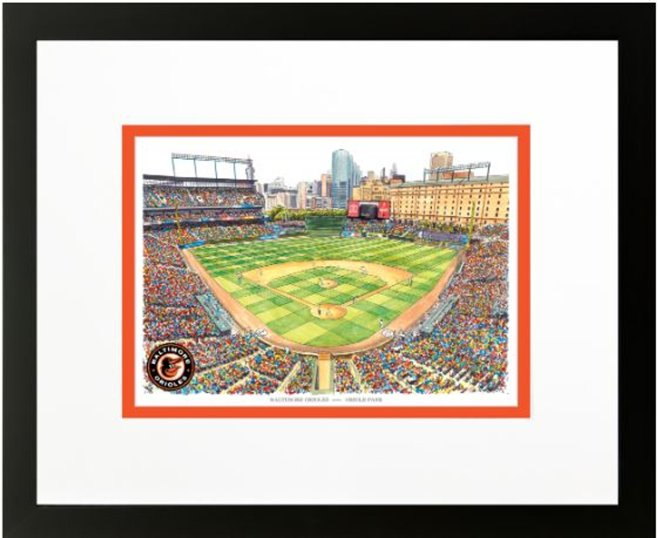 YouTheFan MLB Baltimore Orioles 3D Logo Series Wall Art - 12x12