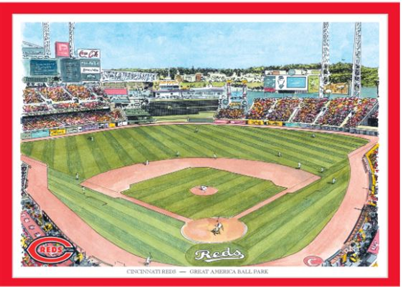 Cincinnati Reds/Great American Ballpark Wall Mural, Sky Box Sports Scenes