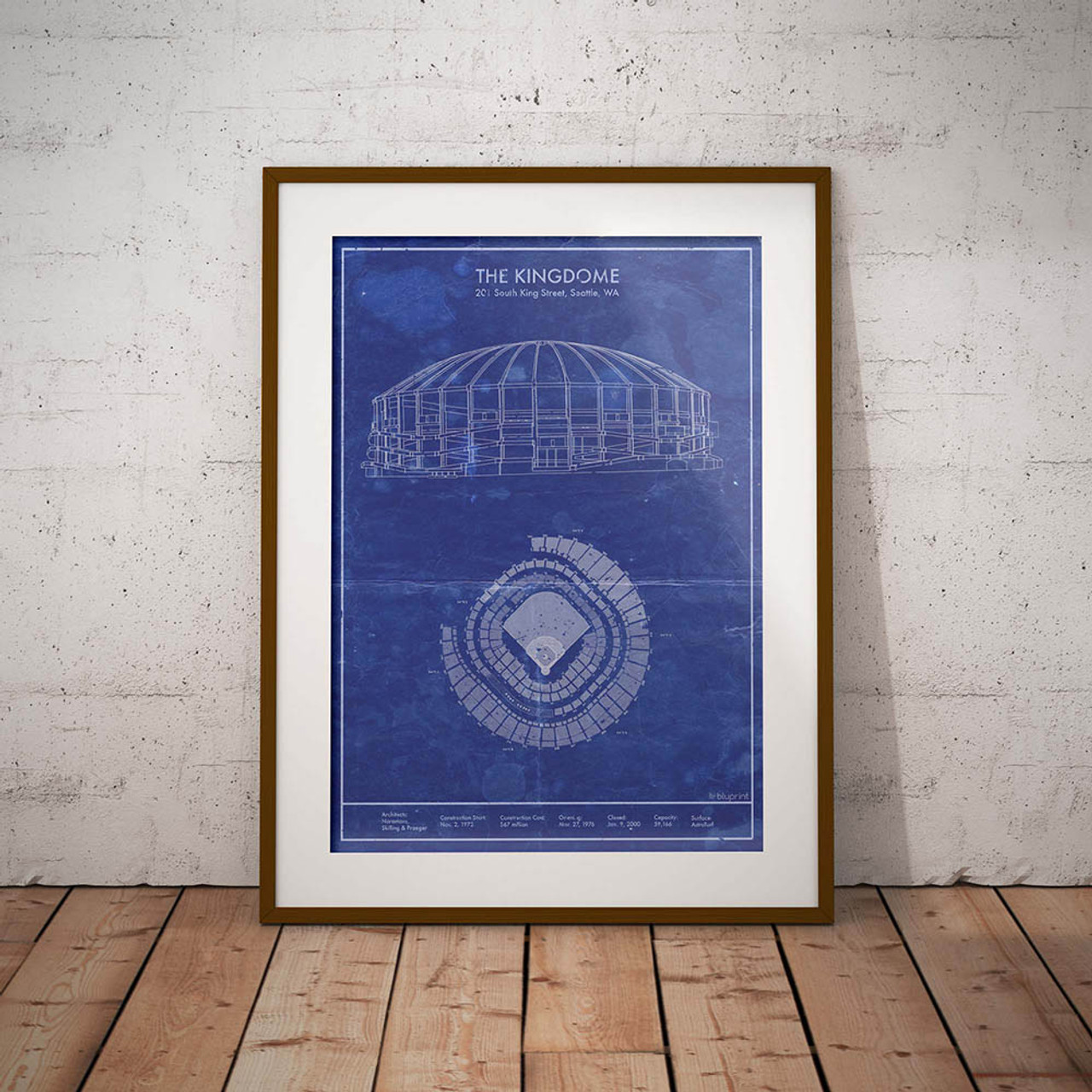 Kingdome - Seattle Mariners Architecture Poster