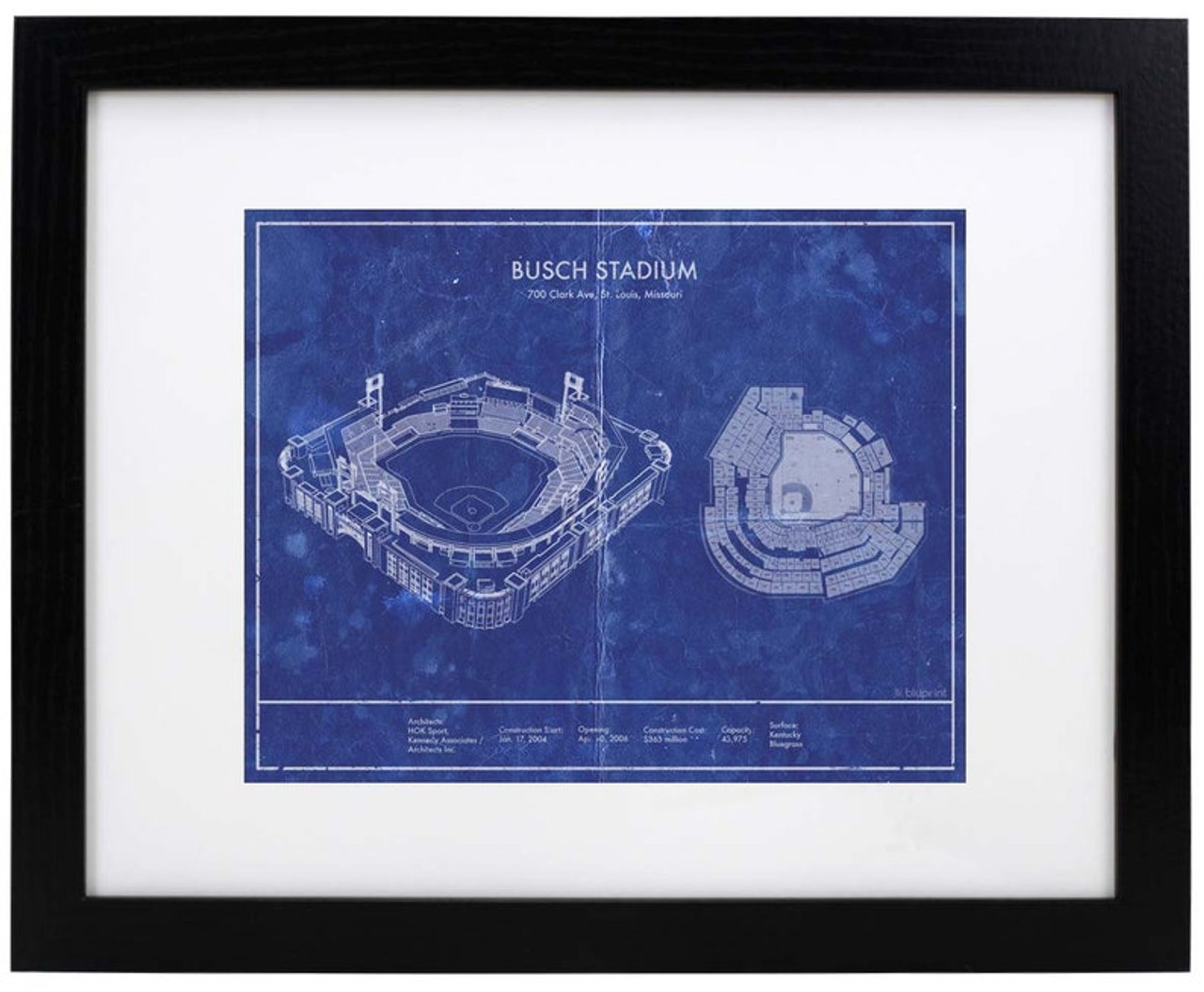 Busch Stadium - St. Louis Cardinals Architecture Poster