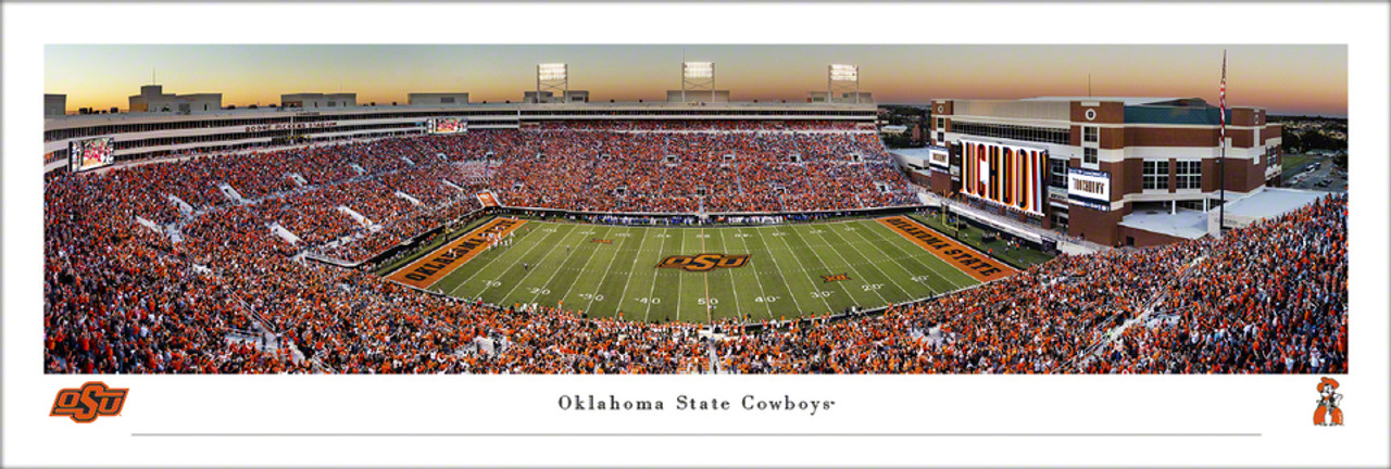 Oklahoma State Cowboys at Boone Pickens Stadium Panoramic Poster