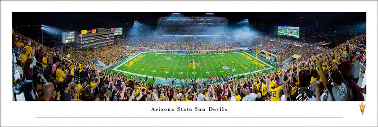 Arizona State Sun Devils "50 Yard Line" at Sun Devil Stadium Panoramic Poster