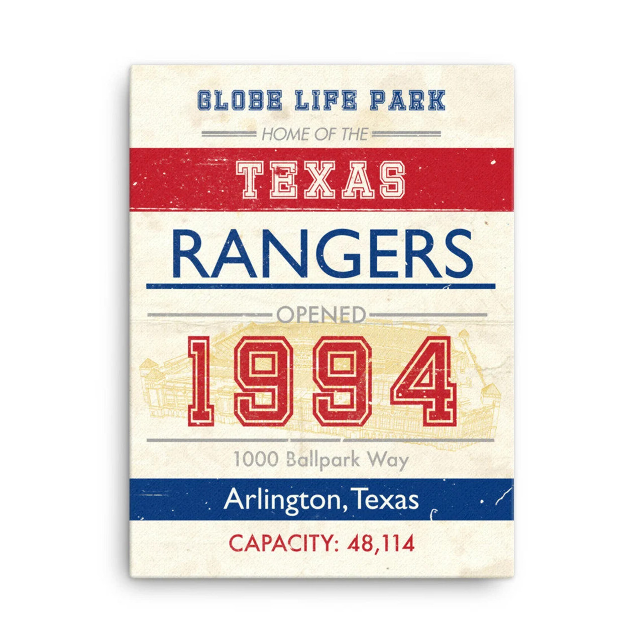 TEXAS RANGERS TEAM SHOP - 1000 Ballpark way, Arlington, Texas