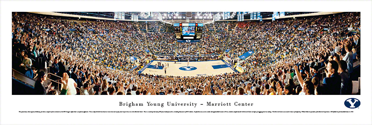 BYU Cougars at the Marriott Center Panoramic Poster