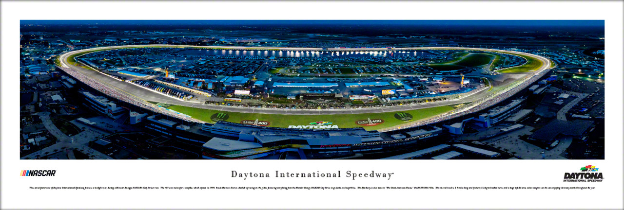 Daytona International Speedway Night Race Panoramic Poster