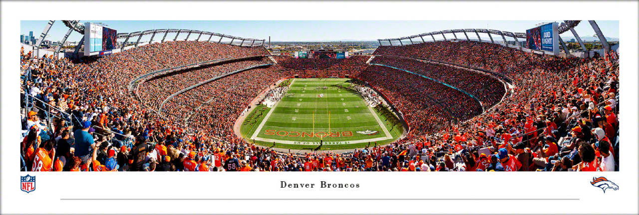 Mile High Stadium Denver Broncos Vintage Canvas Print / Canvas Art