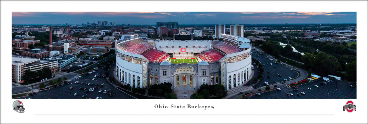 Ohio State Buckeyes "Aerial" at Ohio Stadium Panoramic Poster