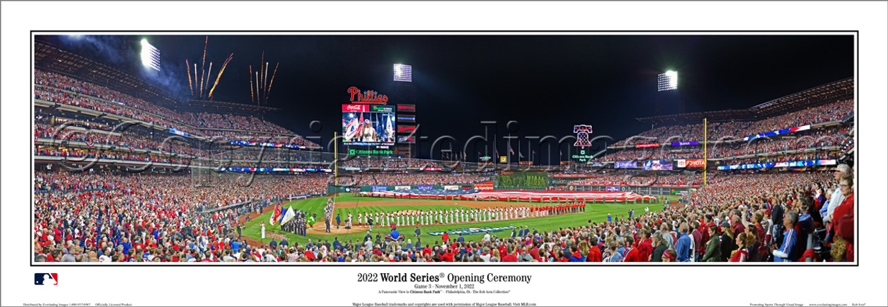 2022 World Series Philadelphia Phillies at Citizens Bank Park Panoramic  Framed Poster