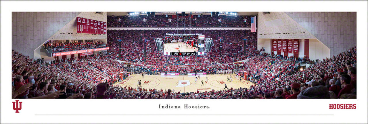 Indiana Hoosiers Basketball at Simon Skjodt Assembly Hall Panoramic Poster