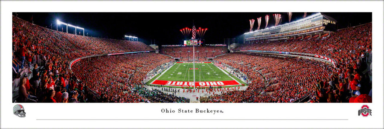 Ohio State Buckeyes "End Zone" at Ohio Stadium Panoramic Poster