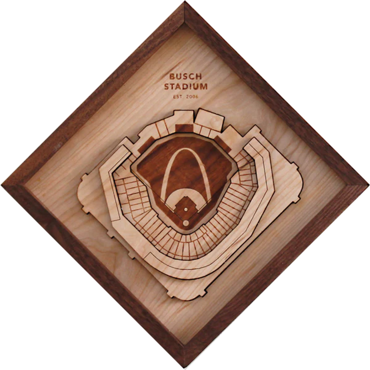 Busch Stadium Wooden Diamond