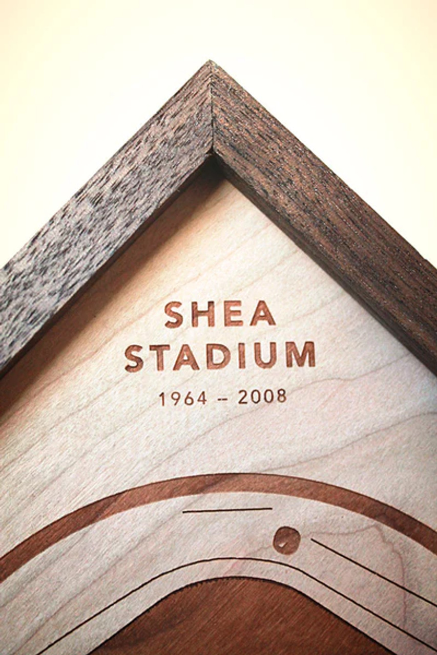 Shea Stadium Wooden Diamond