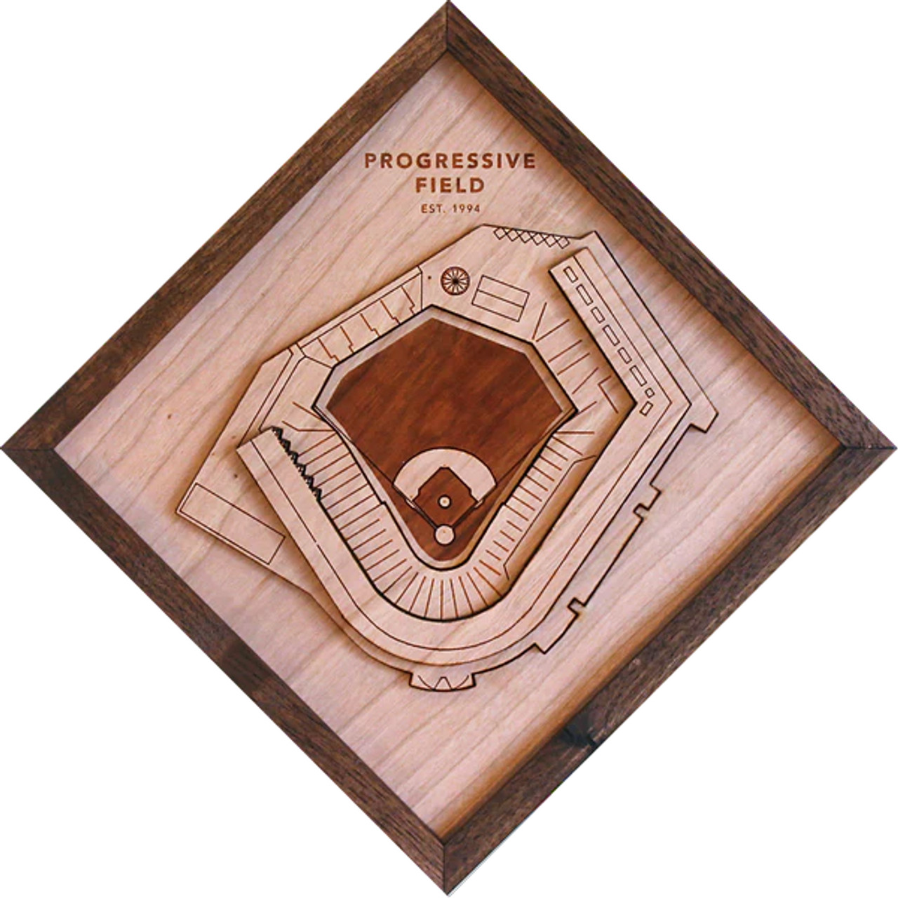 Progressive Field Wooden Diamond