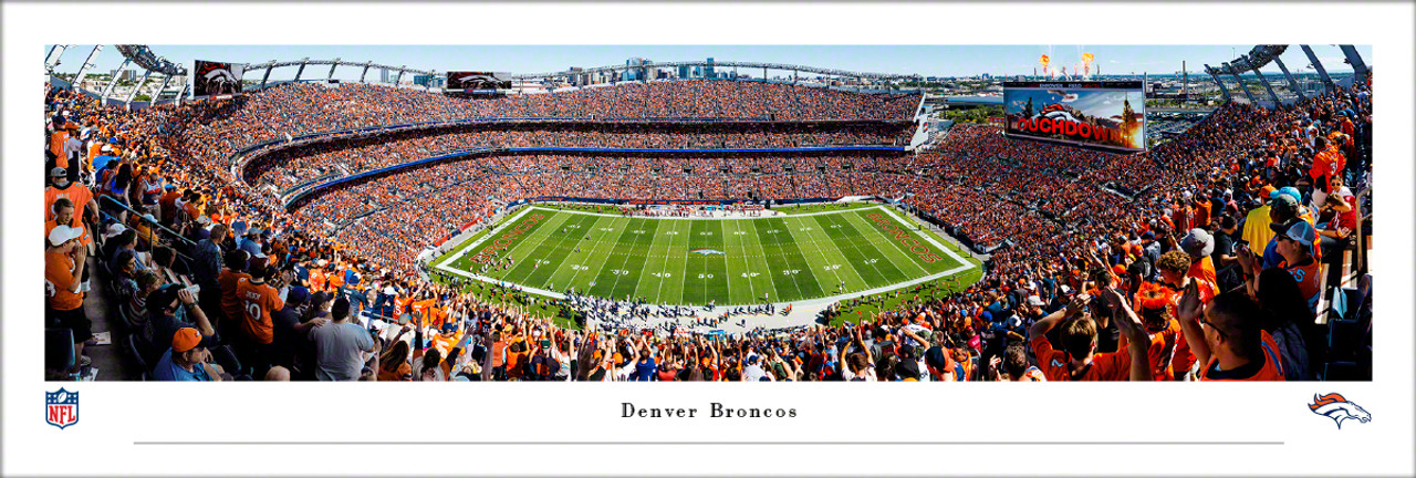 Denver Broncos "50 Yard Line" at Empower Field Panoramic Poster
