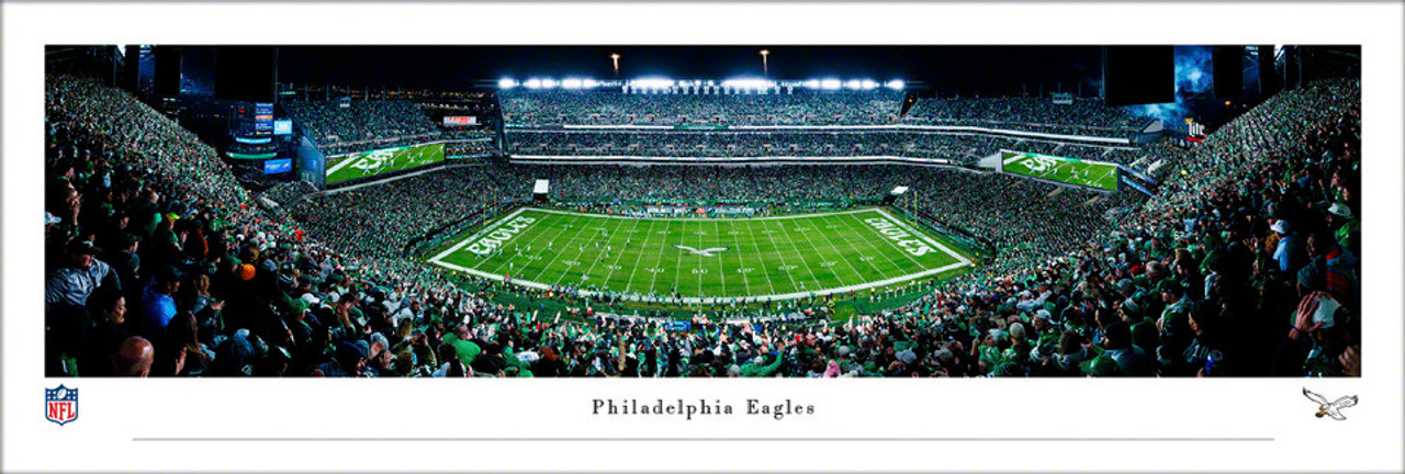 Philadelphia Eagles "Kelly Green Throwback Game" at Lincoln Financial Field Panoramic Poster