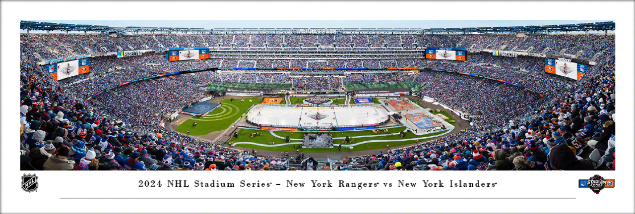 2024 NHL Stadium Series - New York Rangers vs New York Islanders Panoramic Poster