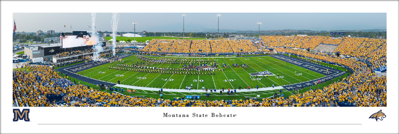 Montana State Bobcats at Bobcat Stadium Panoramic Poster