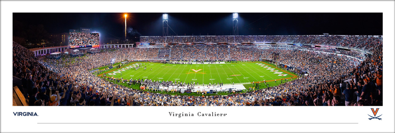 Virginia Cavaliers vs Florida State Seminoles at Scott Stadium Panoramic Poster