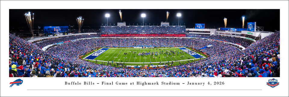 Buffalo Bills - Final Game at Highmark Stadium Panoramic Poster