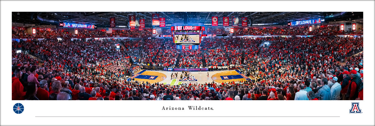 Arizona Wildcats at the McHale Center Panoramic Poster