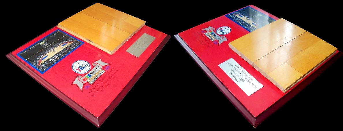 Philadelphia Spectrum - Philadelphia 76ers Hardwood Floor/Court Display