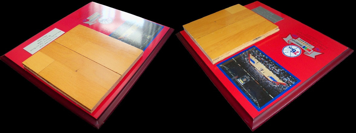 Philadelphia Spectrum - Philadelphia 76ers Hardwood Floor/Court Display