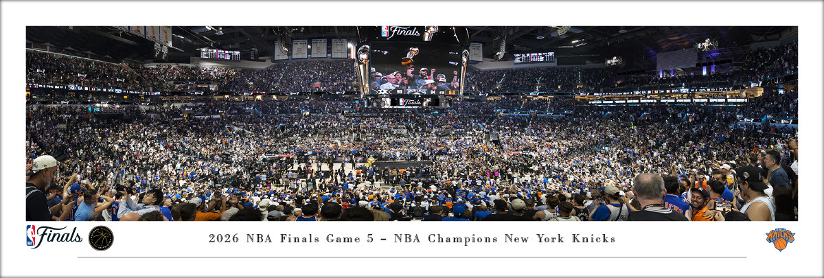 New York Knicks - 2026 NBA Champions Panoramic Poster