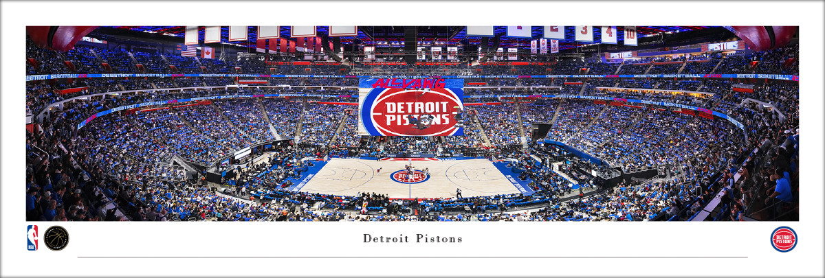 Detroit Pistons at Little Caesars Arena Panoramic Poster