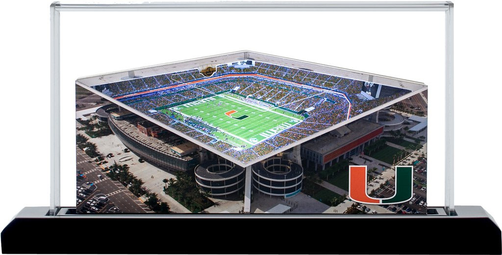 Miami Hurricanes/Orange Bowl 3D Stadium Replica the Stadium Shoppe