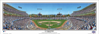 "Los Angeles Dodgers" Dodger Stadium Panoramic Framed Poster