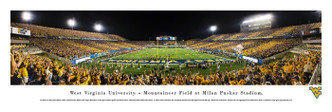 West Virginia Mountaineers at Mountaineer Field Panorama Poster