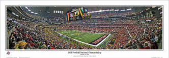"2015 National Championship" Ohio State Buckeyes Panorama Poster