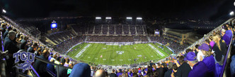 "50 Yard Line" TCU Horned Frogs at Amon Carter Stadium Panoramic