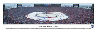 "2014 NHL Winter Classic" Michigan Stadium Panorama Poster