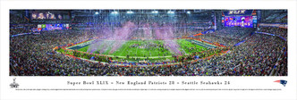 "Super Bowl XLIX" New England Patriots Panorama Poster