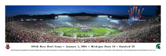 "2014 Rose Bowl" Michigan State Spartans Panorama Poster