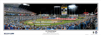 "2015 World Series" Kauffman Stadium Panoramic Framed Poster