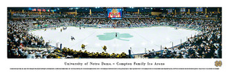 Notre Dame Hockey at Compton Family Ice Arena Panorama Poster