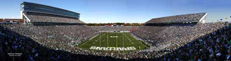 "End Zone" Michigan State Spartans Panoramic Poster