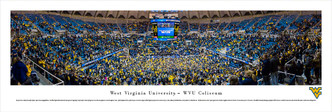 West Virginia Mountaineers at WVU Coliseum Panorama Poster