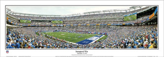 "Inaugural Win" New York Giants Panoramic Poster