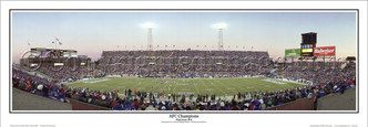 "AFC Champions" Patriots at Foxboro Stadium Panoramic Poster