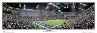 "20 Yard Line" Texas Stadium Panoramic Poster