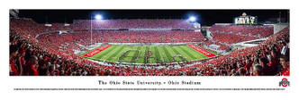 Ohio State Buckeyes 50 Yard Line at Ohio Stadium Panorama Poster