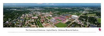 Oklahoma Sooners at Memorial Stadium Panoramic Poster