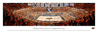 Oklahoma State  Cowboys At Gallagher Iba Arena Panorama Poster