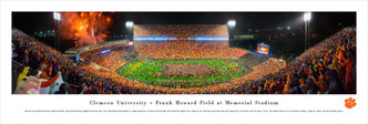 "Clemson vs Notre Dame" Memorial Stadium Panorama Poster