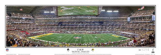 "1st & 10" Super Bowl XLV Green Bay Packers Panoramic Poster